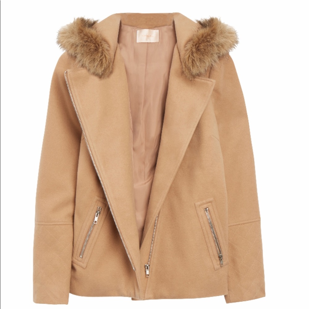 Skies Are Blue Miya Faux Fur Coat